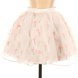 LILLY BROWN Flamingo Circle Skirt